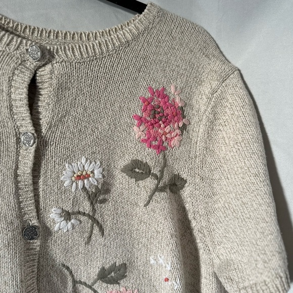 NWT flower embroidered northern reflections cardigan - Picture 4 of 13